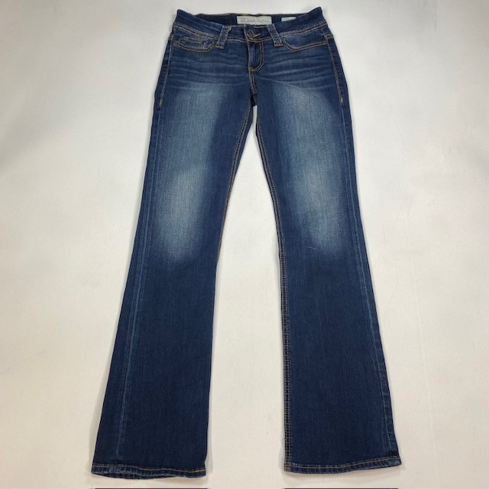 BKE Payton Bootcut Jeans Womens 26R Dark Wash Blue Denim Mid Rise 26x31.5